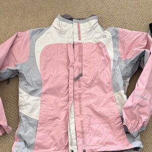 The North Face Pink and Gray HyVent Jacket
